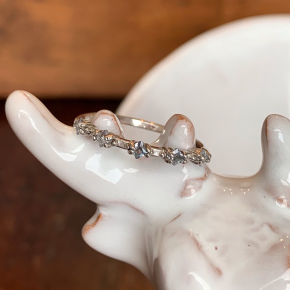 Aquamarine Dot-Dash Ring 925SS-NWOT - Picture 3 of 6